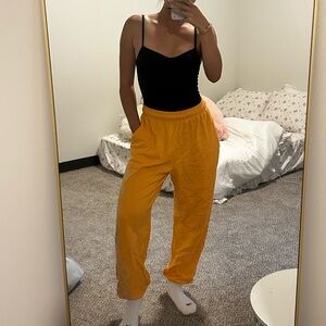 VS PINK Orange Sweatpants with Rhinestone Detail